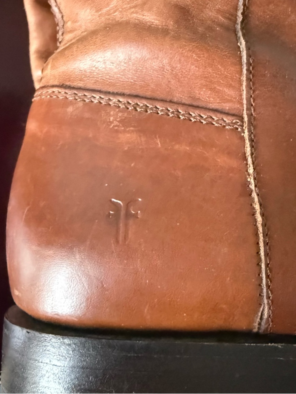 Frye - Women’s Tall Lace Up Leather Natalie Boot Combat Riding Boot - Brown US 7 - Picture 14 of 14